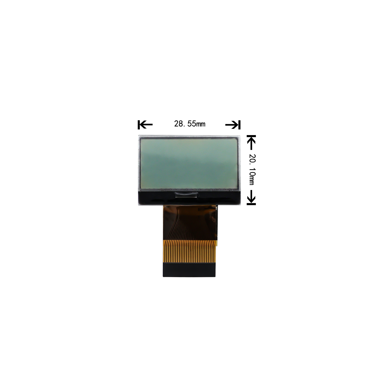 128x64 COG LCD 显示屏，FSTN 正显屏，采用 ST7565R 芯片